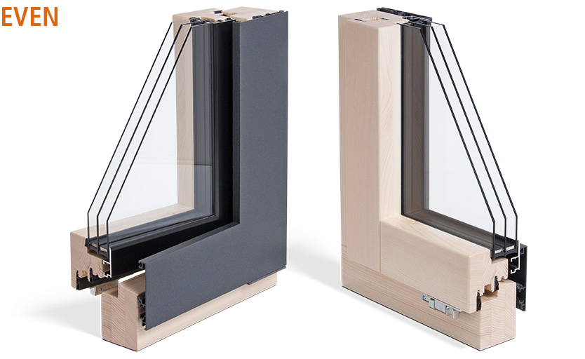  EVEN – Holz-Aluminium Fenstersystem