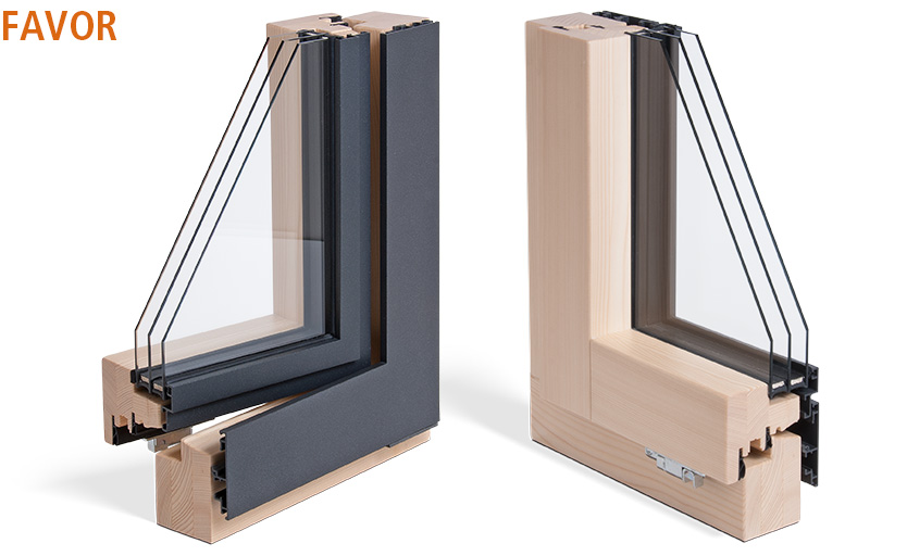  FAVOR – Holz-Aluminium Fenstersystem