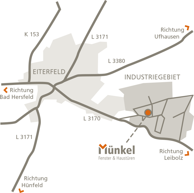 Schreinerei Münkel GmbH – Karte Eiterfeld