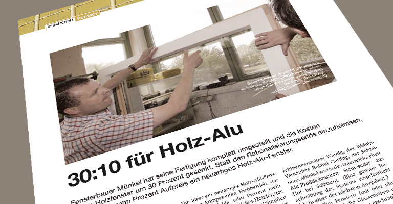 Schreinerei Münkel GmbH – „30:10 für Holz-Alu"